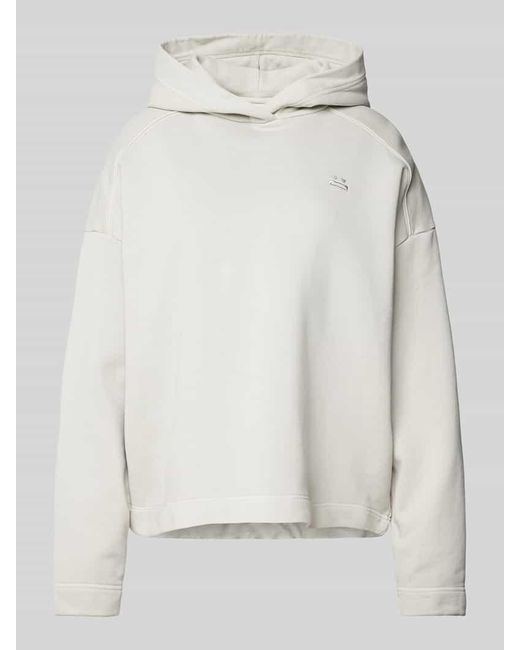Drykorn Gray Oversized Hoodie Mit Label-Stitching Modell 'Raiana'