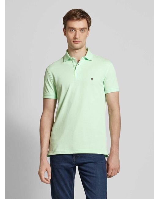 Tommy Hilfiger Poloshirt mit Label-Stitching in Green für Herren