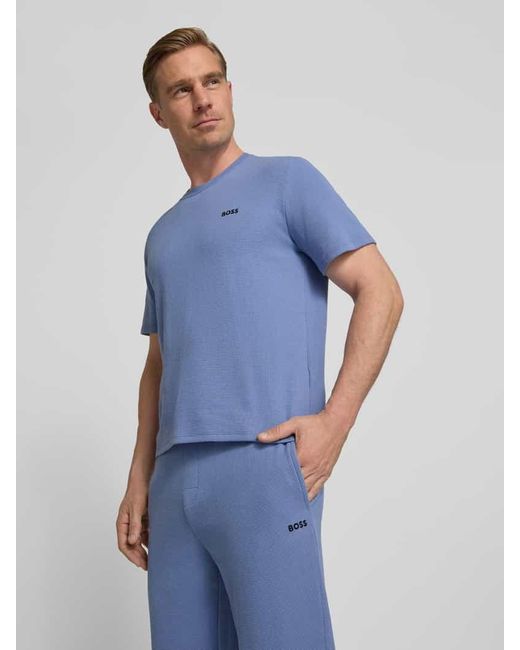Boss Relaxed Fit Sweatpants aus Baumwoll-Mix in Blue für Herren