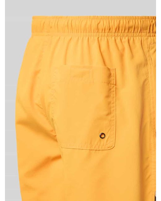 Mcneal Badehose mit elastischem Bund in Orange für Herren