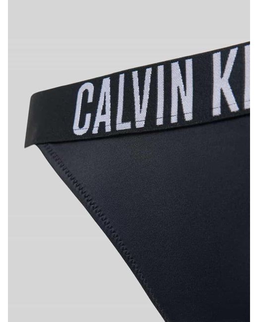 Calvin Klein Black Bikini-Hose mit Label-Bund Modell 'BRAZILIAN INTENSE POWER'