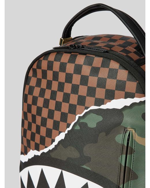 Sprayground Rucksack mit Camouflage-Muster Modell 'TEAR IT UP' in Gray für Herren