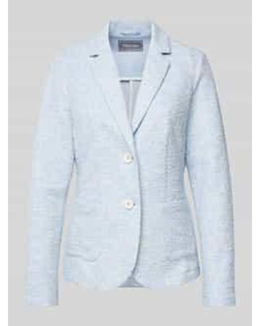 White Label Blazer Met Opgestikte Zakken in het Blue