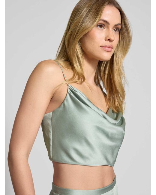 Jake*s Korte Top Met Cascadehals in het Green