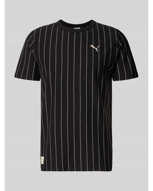 PUMA Regular Fit T-Shirt mit Logo-Stitching Modell 'Class' in Black für Herren