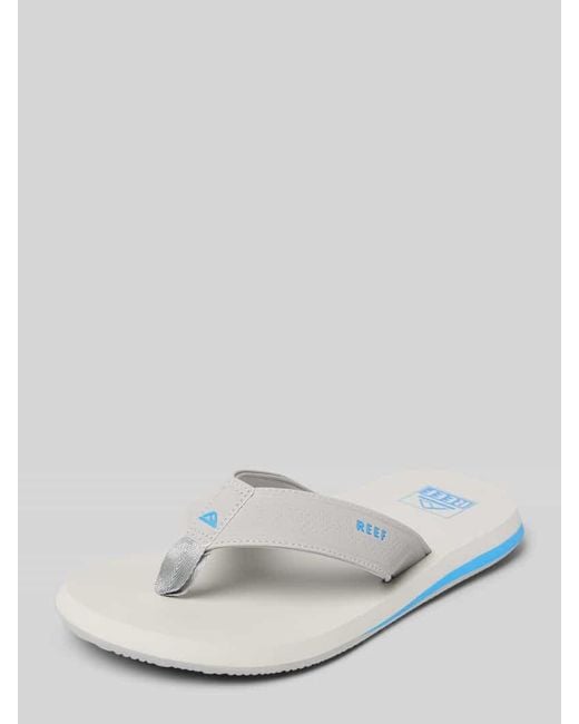 Reef Zehentrenner Mit Label-Details Modell 'The Layback' in White für Herren