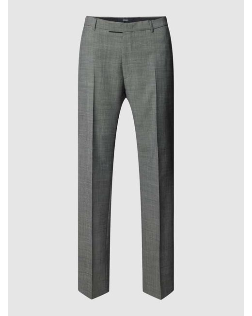 Joop! Modern Fit Anzughose mit Bügelfalten Modell 'Brad' in Gray für Herren
