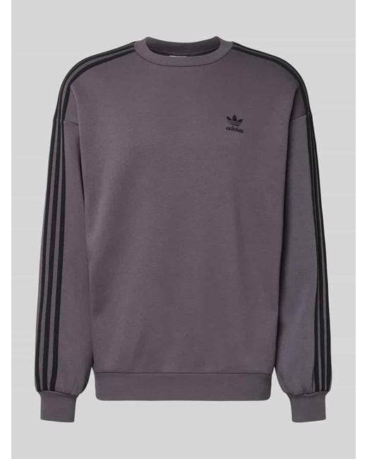 Adidas Originals Oversized Sweatshirt mit Logo-Stitching Modell 'Crew' in Gray für Herren