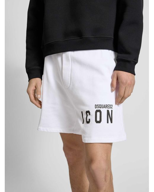 DSquared² Sweatshorts in het White voor heren