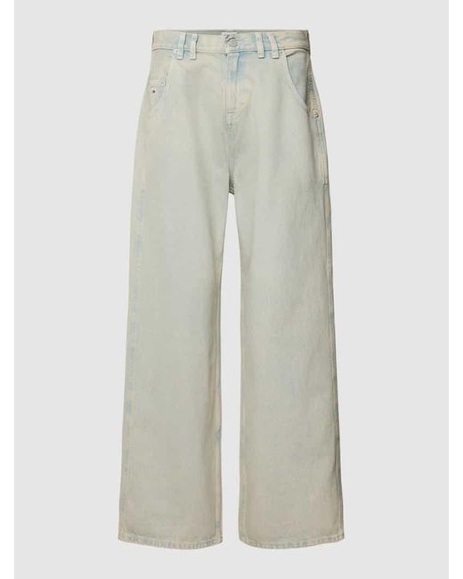 Tommy Hilfiger White Low Baggy Fit Jeans im 5-Pocket-Design Modell 'DAISY'