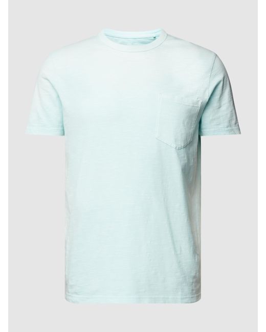 Qs By S.oliver T-Shirt mit Brusttasche in Blau für Herren | Lyst DE