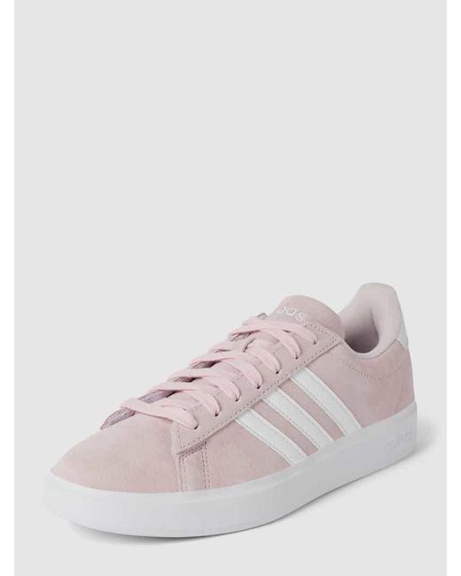 Adidas Pink Sneaker mit Label-Detail