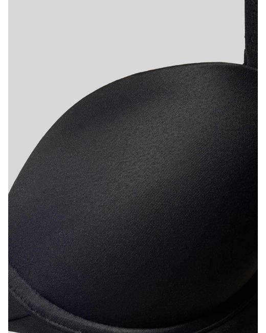Calvin Klein Push-up-bh Met Labeldetails in het Black