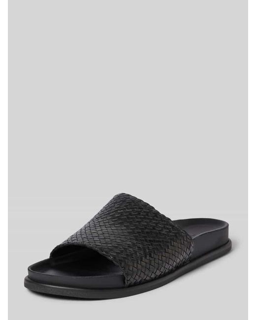 Vagabond Black Slides in Flecht-Optik Modell 'Effie'