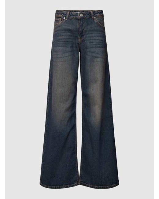 Review Blue Loose Fit Jeans im 5-Pocket-Design