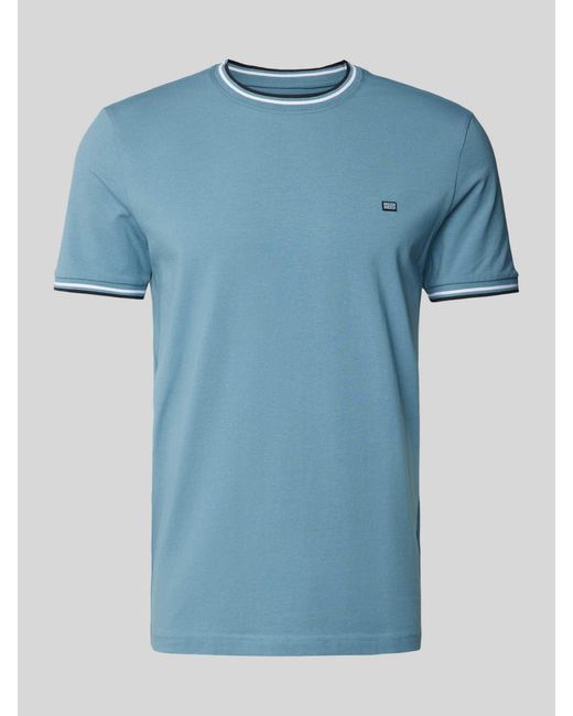 Christian Berg Men T-shirt Met Ronde Hals in het Blue voor heren