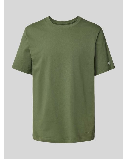 Champion T-shirt Met Labelstitching in het Green voor heren