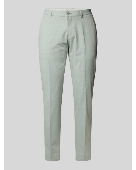 S.oliver Regular Fit Pantalon Met Persplooien in het Gray voor heren