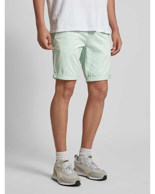 Tom Tailor Slim Fit Chino-Shorts in Green für Herren