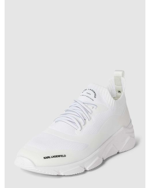 Karl Lagerfeld Sneakers Met Labeldetails in het White voor heren