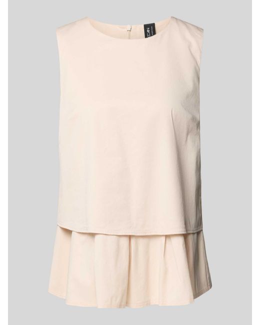 Marc Cain Regular Fit Blousetop in het Natural