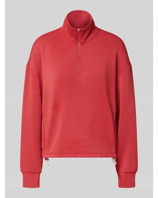 Varley Red Sweatshirt mit Stehkragen und Reißverschluss Modell 'SIAN'