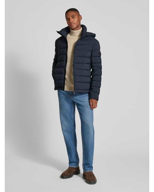 Peuterey Steppjacke mit Reißverschluss Modell 'BOGGS' in Blue für Herren