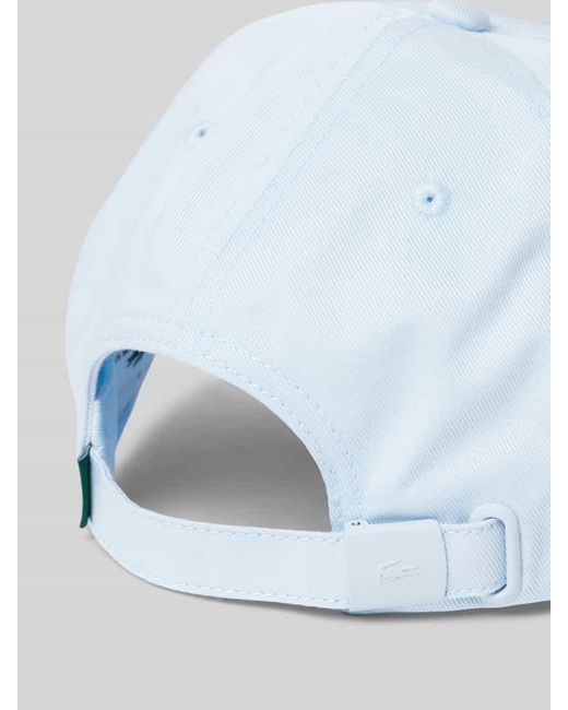 Lacoste Basceap mit Logo-Patch Modell 'CAPS AND HATS' in White für Herren