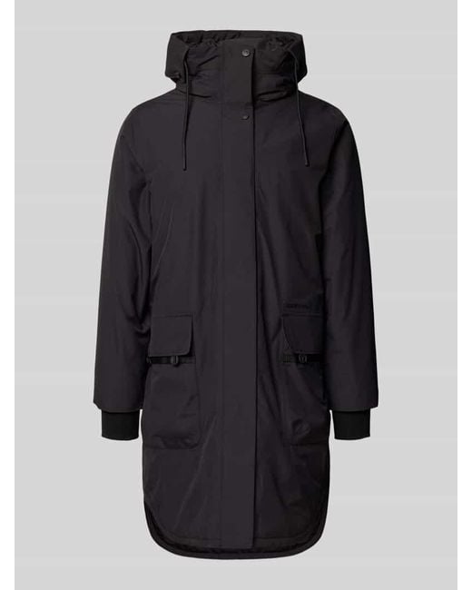 Didriksons Blue Parka mit Kapuze und Pattentaschen Modell 'AIKO'