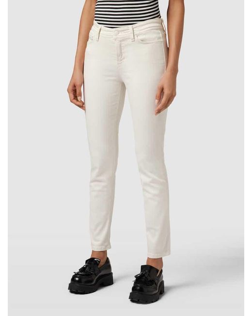 Cambio Jeans mit verkürztem Bein Modell 'PIPER' in White für Herren