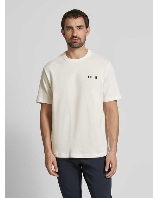 Paul Smith T-Shirt mit Motiv-Stitching in Natural für Herren