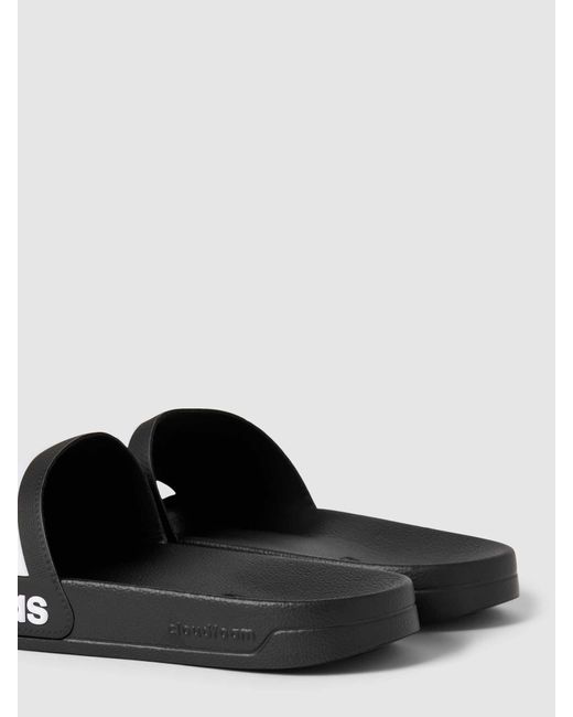 Adidas Sandalen Met Labeldetail in het Black voor heren