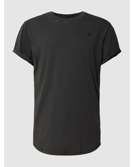 G-Star RAW T-shirt Met Labelprint En -patch in het Black voor heren