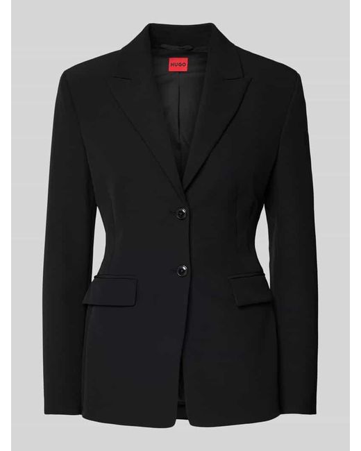 HUGO Black Slim Fit Blazer Mit Reverskragen Modell 'Asmalla'