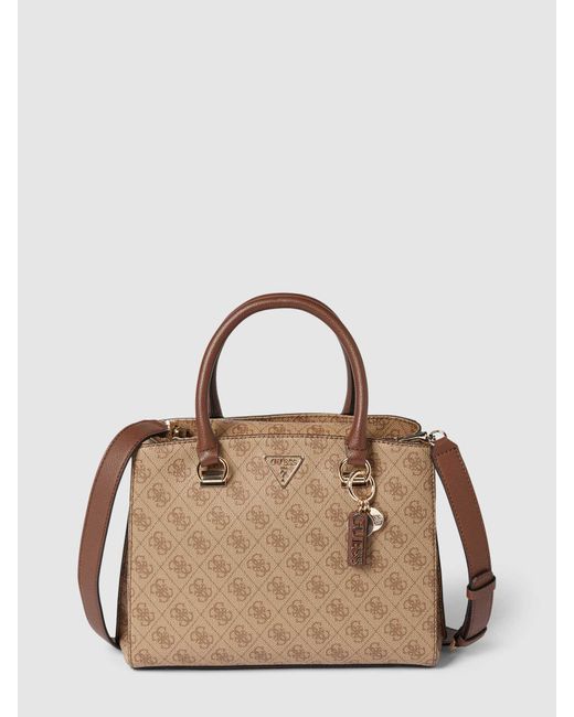 Guess Crossbodytas Met All-over Logomotief in het Natural