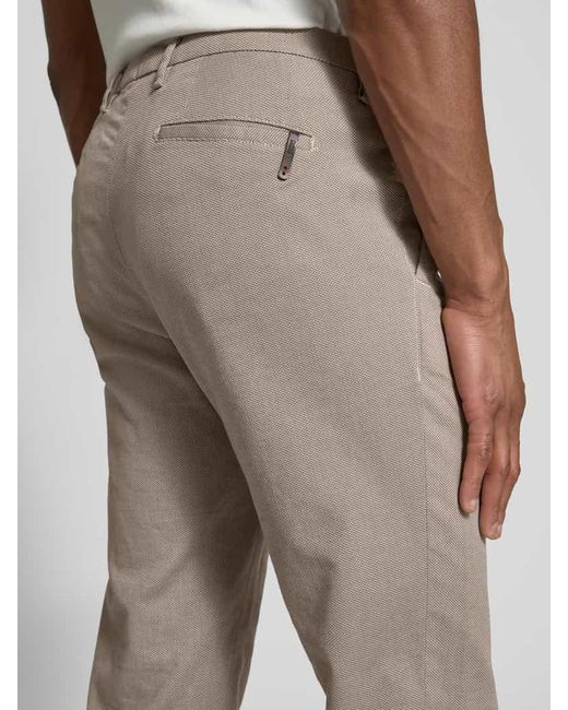 Cinque Slim Fit Chino mit Strukturmuster Modell 'brody' in Natural für Herren