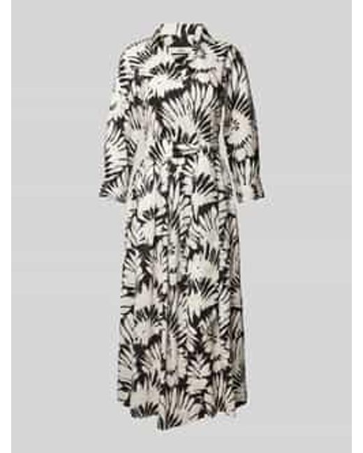 0039 Italy Maxi-jurk Met Strikceintuur in het White