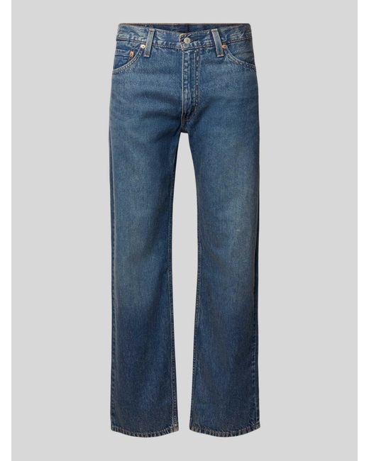 Levi's Relaxed Fit Jeans Met Logopatch, Model '555' in het Blue voor heren