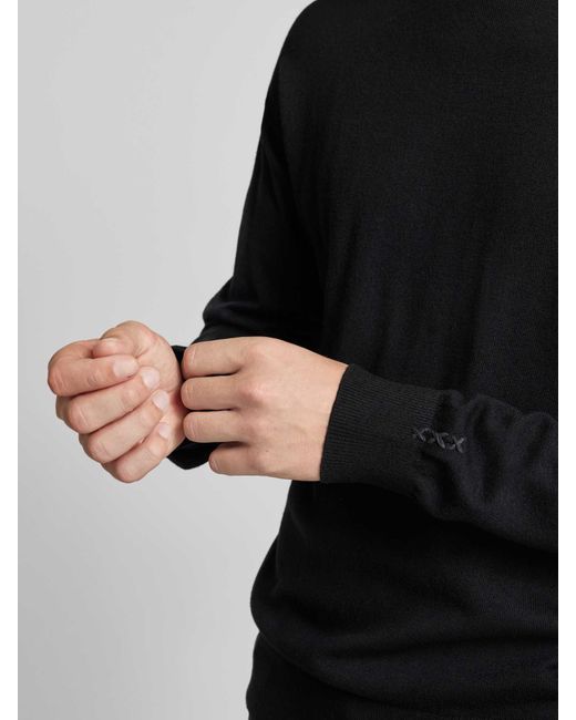 Scotch & Soda Gebreide Pullover Met Opstaande Kraag in het Blue voor heren