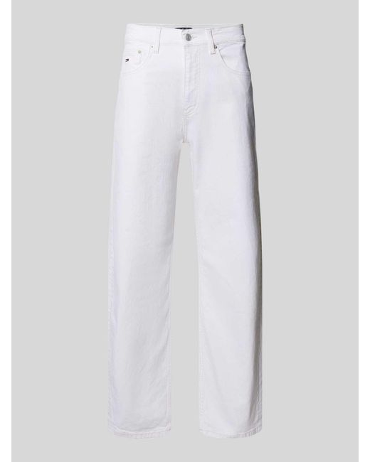 Tommy Hilfiger Relaxed Fit Straight Fit Jeans Van Katoenmix, Model 'Otis' in het White voor heren