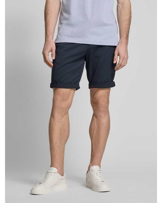 Tom Tailor Regular Fit Chinoshorts mit Gürtel in Blue für Herren