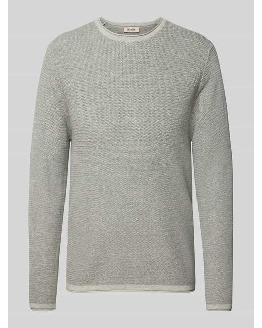 Only & Sons Regular Fit Strickpullover aus reiner Baumwolle Modell 'ERIC' in Gray für Herren