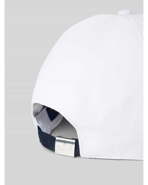 Paul & Shark Basecap mit Label-Stitching in White für Herren