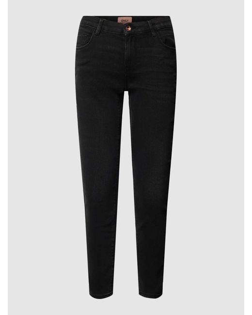 ONLY Regular Fit Jeans Met Labelpatch in het Black voor heren