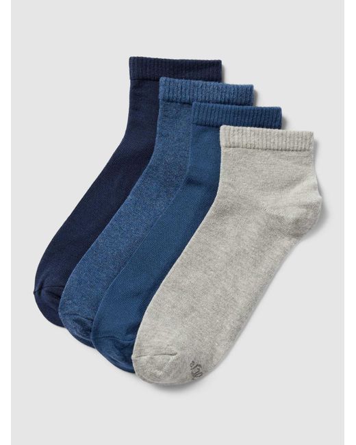 S.oliver Sokken Met Labeldetail in het Blue voor heren