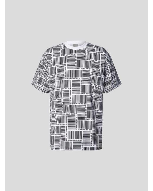 VTMNTS T-Shirt mit Allover-Muster in White für Herren