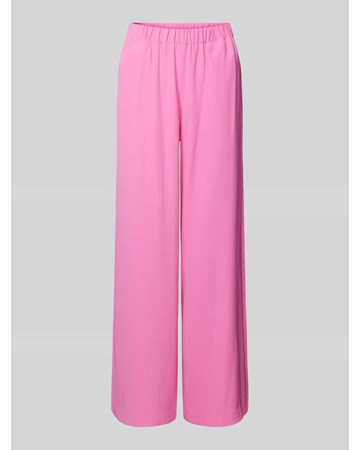 SELECTED Pink Stoffhose in unifarbenem Design Modell 'TINNI'