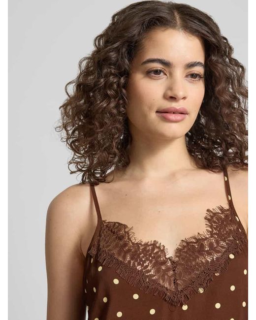 Oh April Brown Maxikleid aus Viskose-Mix Modell 'Alma'