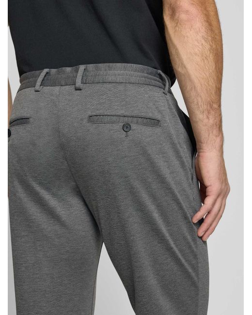 S.oliver Slim Fit joggingbroek Van Elastische Jersey in het Gray voor heren