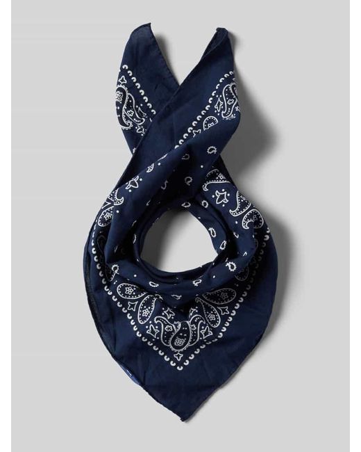 Polo Ralph Lauren Blue Schal mit Paisley-Muster Modell 'ICONS'